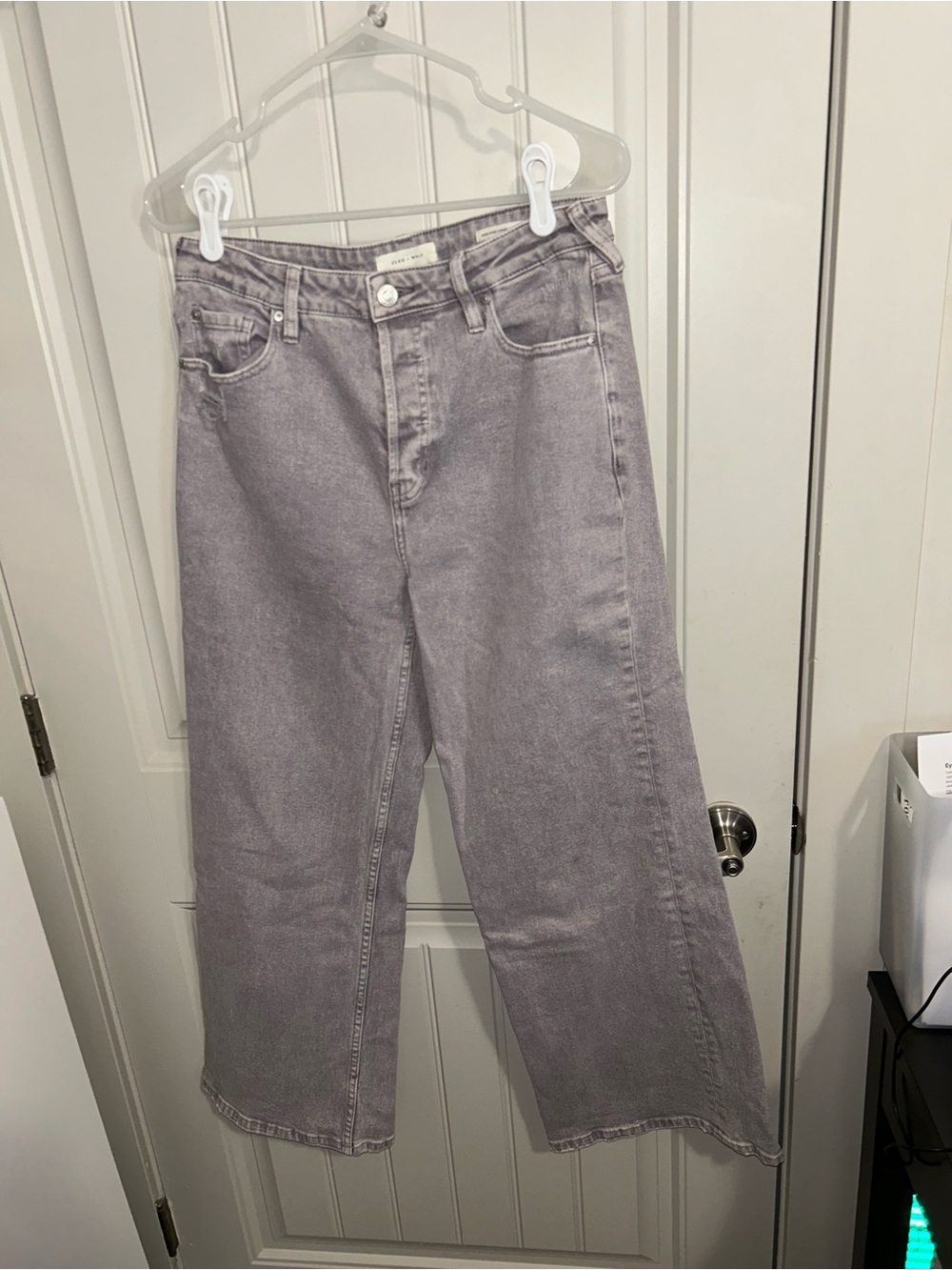 Wide Leg Women’s Jeans in Faded Lavender - Cleo + Wolf